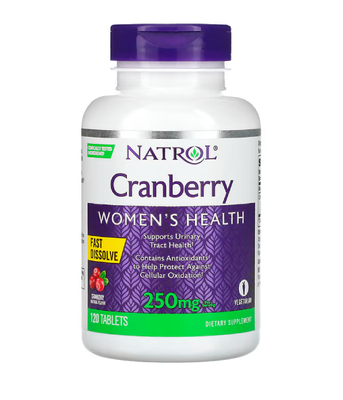 Natrol Cranberry Fast Dissolve (Клюква экстракт) 125 мг, 120 таб. NTL-06330 фото