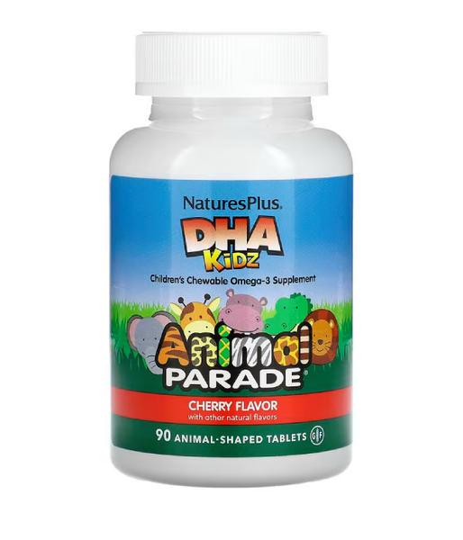 Nature's Plus Source of Life DHA для детей Animal Parade (Рыбий жир для детей) вишневый вкус, 90 жев.конф. NAP-29999 фото