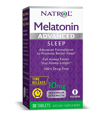 Natrol Melatonin Advanced Sleep (Мелатонін для сну) 10 мг, 30 таб.  NTL-07171 фото