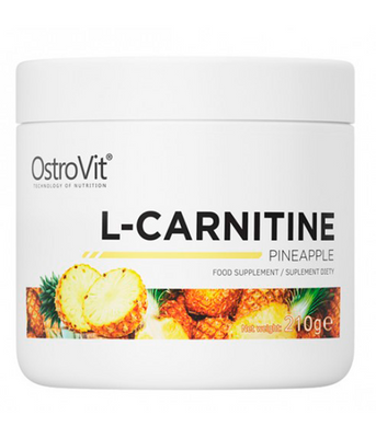 OstroVit L-Carnitine powder (L-Карнітин), ананас, 210 г Ostrovit-24 фото