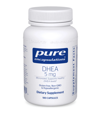 Pure Encapsulations DHEA (дегидроэпиандростерон)  5 мг, 180 капс. PE-00553 фото