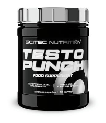 Scitec Nutrition Testo Punch (Бустер тестостерона), 120 капс. Scitecnutrition-27 фото