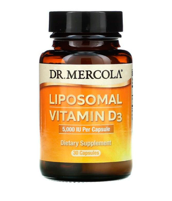 Dr. Mercola Liposomal Vitamin D3 (Вітамін Д ліпосомальний) 5000 МО, 30 капс. MCL-01699 фото