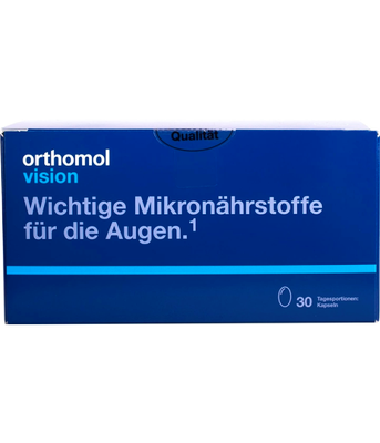 Orthomol Vision (лікування хвороб очей, пов'язаних з віковими змінами)  30 днів, 30 капс. 7142424 фото