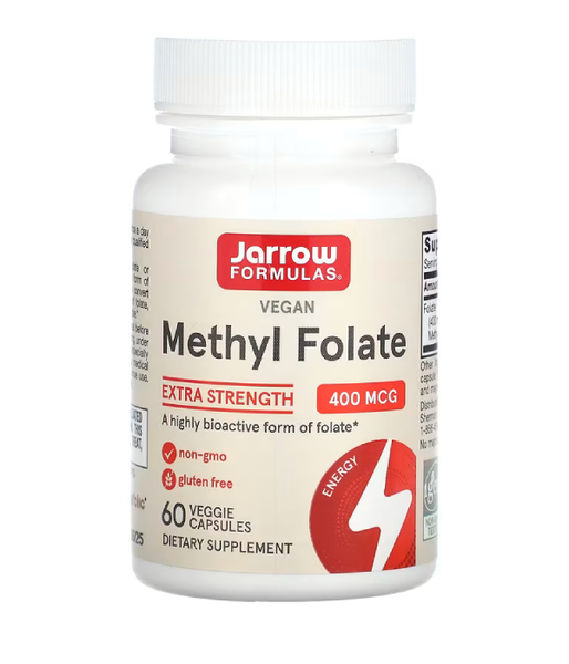 Jarrow Formulas Methyl Folate (Метилфолат) 400 мкг, 60 капс. JRW-30006 фото