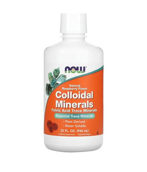 Now Foods Colloidal minerals (Колоїдні мінерали) зі смаком малини, 946 мл NOW-01406 фото