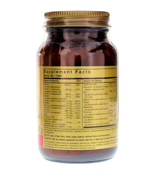 Solgar Formula V VM-75 Multivitamins with Chelated Minerals (Мультивитамины и хелатные минералы без железа), 60 таб. SOL-01181 фото