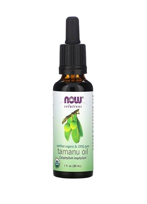 Now Foods ORGANIC TAMANU OIL (Масло тамана), 30 мл NOW-07739 фото