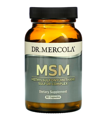 Dr. Mercola MSM, Methylsulfonylmethane Sulfur Complex (Комплекс МСМ с органической серой), 60 капс. MCL-01500 фото