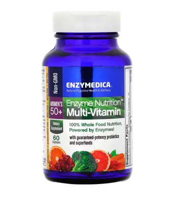 Enzymedica Enzyme Nutrition Multi-Vitamin Women's 50+ (Мультивітаміни і ферменти для жінок 50+), 60 капс. ENZ-14020 фото