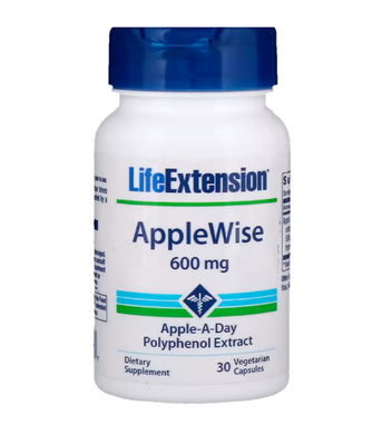 Life Extension AppleWise Polyphenol Extract (Полифенолы яблочные) 600 мг, 30 вег.капс. LEX-16253 фото