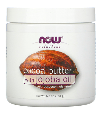 Now Foods SOFT COCOA BUTTER (Масло какао с маслом жожоба), 184 мл NOW-07760 фото