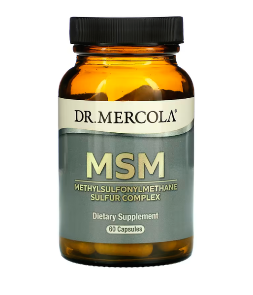 Dr. Mercola MSM, Methylsulfonylmethane Sulfur Complex (Комплекс МСМ с органической серой), 60 капс. MCL-01500 фото