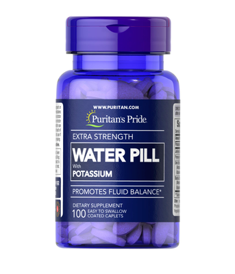 Puritan's Pride Extra Strength Water Pill (підтримка водяного балансу), 100 таб. PTP-11832 фото