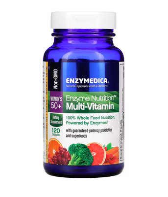 Enzymedica Enzyme Nutrition Multi-Vitamin Women's 50+ (Мультивитамины и ферменты для женщин 50+), 120 капс. ENZ-14021 фото