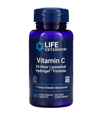 Life Extension Vit C 24-Hour Liposomal Hydrogel™ Form, 60 таб LEX-02501 фото