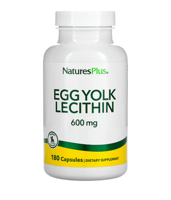 Nature's Plus Egg Yolk Lecithin (Лецитин яичный) 600 мг, 90 вег.капс. NAP-04173 фото