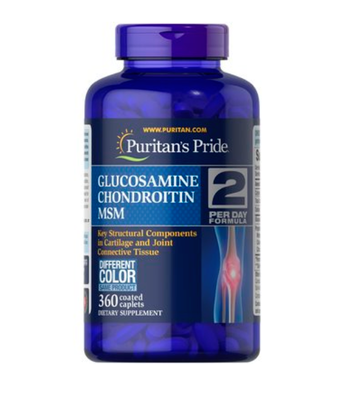 Puritan's Pride Glucosamine Chondroitin MSM Triple Strength, 360  капс. PTP-23413 фото