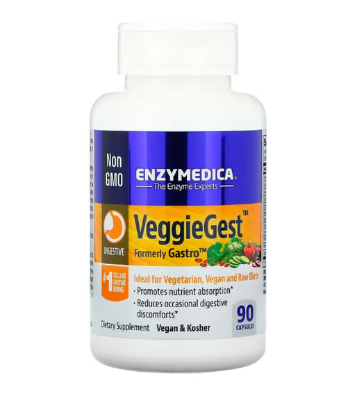 Enzymedica VeggieGest Formerly Gastro (Ферменты для переваривания растительной клетчатки), 90 капс. ENZ-20111 фото