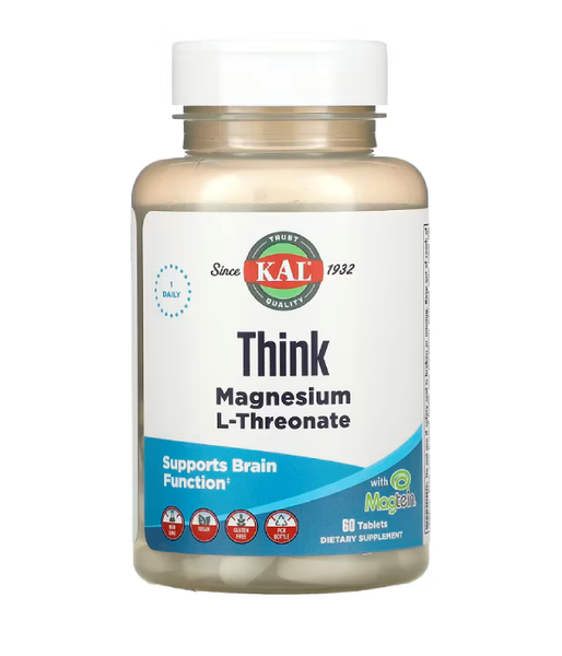 KAL Think Magnesium L-Threonate 2000 мг, 60 таб. CAL-27193 фото