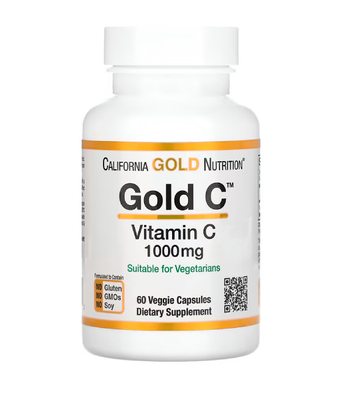 Калифорния Gold Nutrition Gold C Vitamin C (Витамин C) 1000 мг, 60 вег.капс. CGN-00931 фото