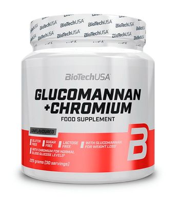 BiotechUSA Glucomannan + Chromium (Глюкоманан з Хромом), 225 г BiotechUSA-87 фото