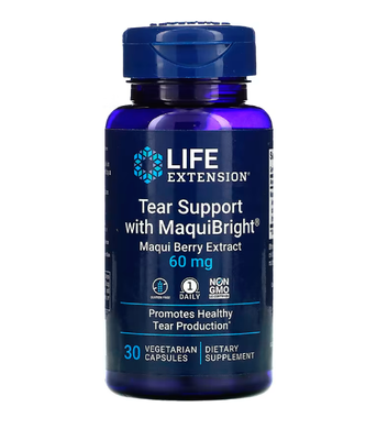 Life Extension Tea Support with MaquiBright Maqui Berry Extract (Защита глаз) 60 мг, 30 вег.капс. LEX-19183 фото