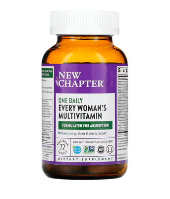 New Chapter Every Woman's One Daily Whole-Food Multivitamin (Мультивітаміни для жінок 1 в день), 72 вег.таб. NCR-00308 фото