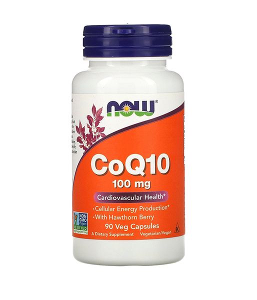 Now Foods Coenzyme Q10 (Коензим Q10 з ягодами глоду) 100мг, 90 капс NOW-03212 фото