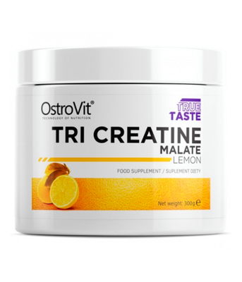 OstroVit Tri-Creatine Malate (Креатин малат) зі смаком лимону, 300 г Ostrovit-16 фото