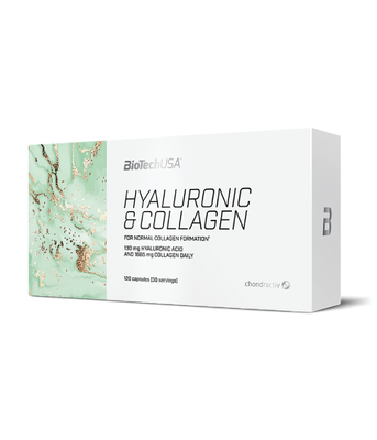 BiotechUSA Hyaluronic & Collagen (Гіалурон та коллаген), 120 капс. BiotechUSA-90 фото