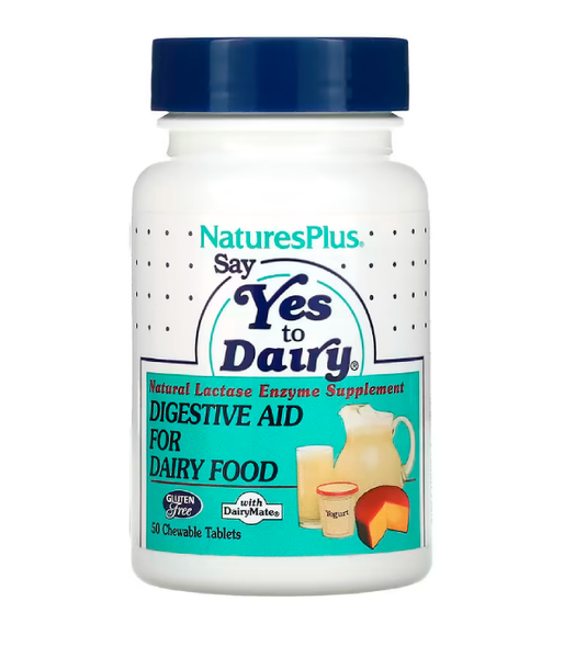 Nature's Plus Say Yes to Dairy (Фермент лактазы), 50 жев.таб. NAP-04440 фото