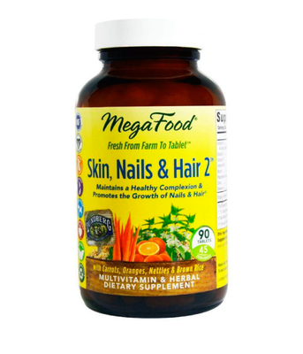 MegaFood Skin Nails & Hair 2 (Вітаміни для волосся, шкіри і нігтів), 90 таб. MGF-10281 фото