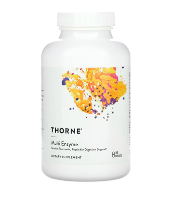 Thorne Research B.P.P. Betaine/Pepsin/Pancreatine Digestive Enzymes (Ферменты для пищеварения бетаин/пепсин/панкреатин), 180 капс. THR-41002 фото