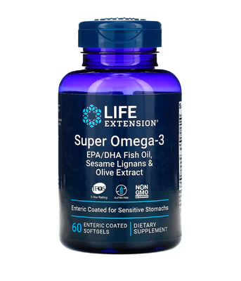 Life Extension Omega Foundations Super Omega-3 (Омега-3 супер), 60 капс. LEX-19856 фото