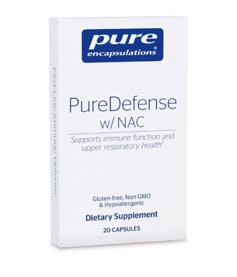 Pure Encapsulations PureDefense with NAC (поддержка иммунитета и здоровья дыхательных путей), 20 капс. PE-01722 фото