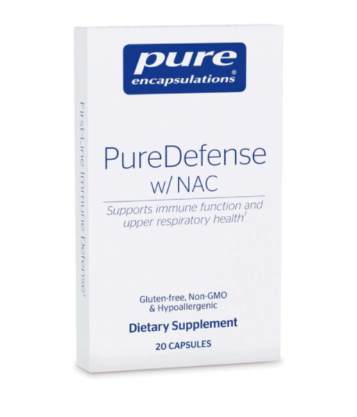 Pure Encapsulations PureDefense with NAC (Підтримка імунітету і здоров'я дихальних шляхів), 20 капс. PE-01722 фото