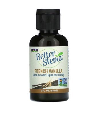 Now Foods BETTER STEVIA Vanilla LIQUID (подсластитель с нулевой калорийностью), 59 мл NOW-06979 фото