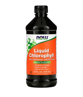 Now Foods Liquid Chlorophyll (Хлорофіл рідкий з м'ятним смаком), 473 мл NOW-02644 фото