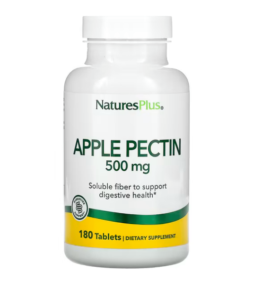 Nature's Plus Apple Pectin (Яблочный пектин) 500 мг, 180 таб. NAP-04500 фото