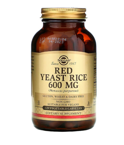 Solgar Red Yeast Rice (Червоний дріжджовий рис), 120 вег.капс SOL-02325 фото