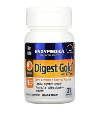 Enzymedica Digest Gold with ATPro (Ферменты для пищеварения), 21 капс. ENZ-24150 фото