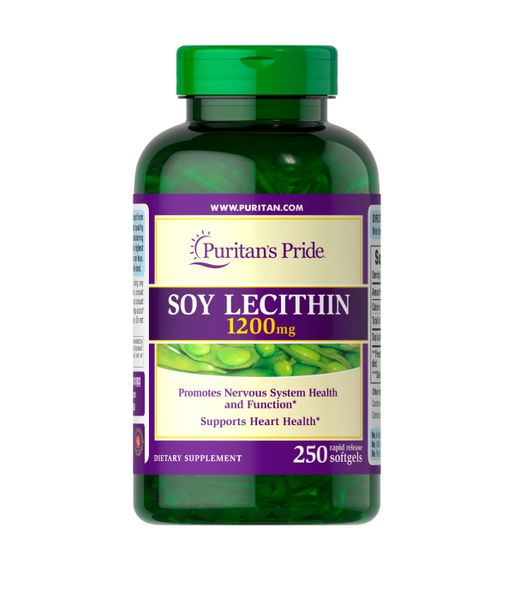 Puritan's Pride Soy Lecithin 1200 mg, 250 капс. PTP-10303 фото