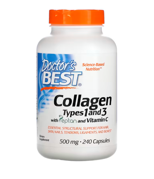 Doctor's Best Best Collagen Types 1&3 (Колаген 1 і 3 типу) 500 мг, 240 капс. DRB-00263 фото