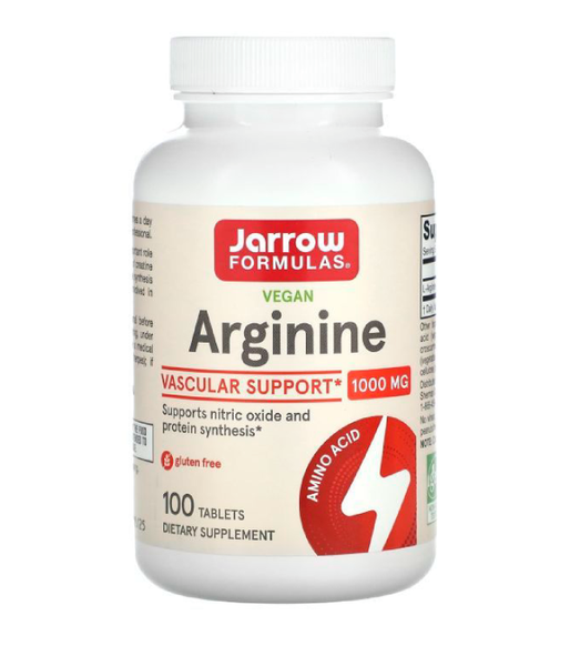 Jarrow Formulas Arginine (Аргинин) 1000 мг, 100 таб. JRW-15036 фото