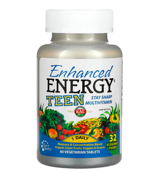 KAL Enhanced Energy for Teens, 60 таб CAL-74810 фото