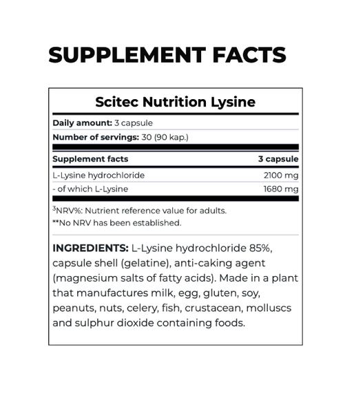 Scitec Nutrition Lysine (Лизин), 90 капс. Scitecnutrition-42 фото