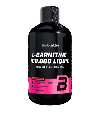 BiotechUSA L-carnitine 100.000 рідкий, вишня, 500 мл BiotechUSA-46 фото