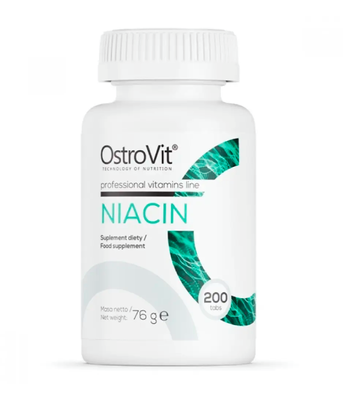 OstroVit Niacin (Вітамін В3 ніацин), 200 таб. Ostrovit-90 фото