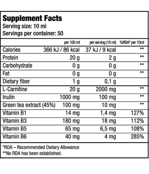 BiotechUSA L-carnitine 100.000 рідкий, вишня, 500 мл BiotechUSA-46 фото